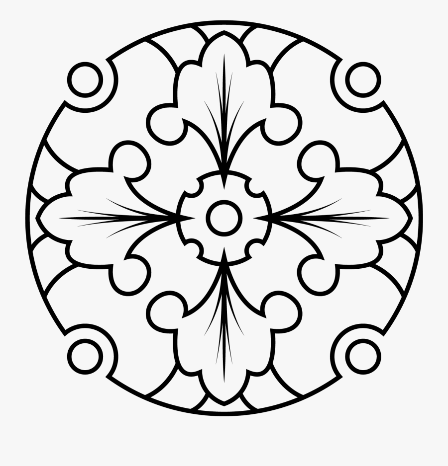 Forget Me Not - 8 Interlocking Circles Clip Art, Transparent Clipart