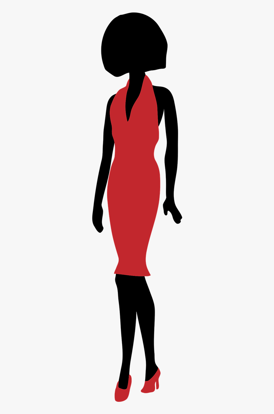 Woman Silhouette Fashion Clip Art - Clothes English Vocabulary Dialogue, Transparent Clipart
