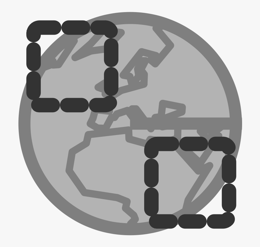 Online Connection Disabled Svg Clip Arts - Globe Clip Art, Transparent Clipart