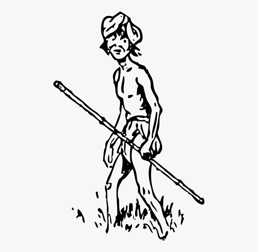 Native Tracker - L Homme Au Bâton, Transparent Clipart