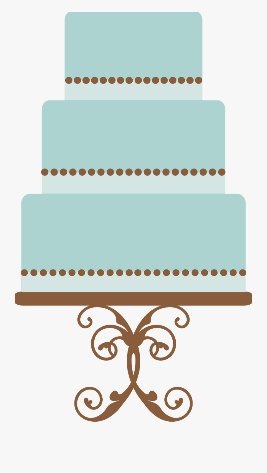 Light Blue Cake - Fancy Cake Clip Art, Transparent Clipart