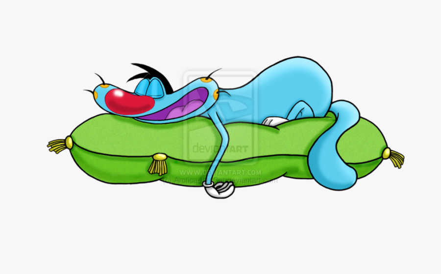 Transparent Nap Clipart - Oggy And The Cockroaches Sleeping, Transparent Clipart