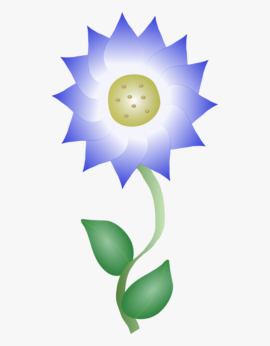 Blue Flower - Blue Flower Clip Art, Transparent Clipart