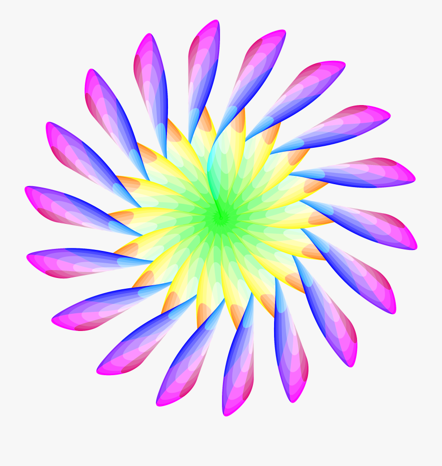 Blue Flower Clip Art, Transparent Clipart