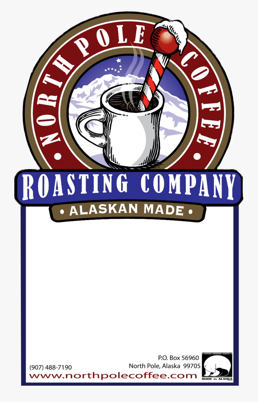 North Pole Coffee, Transparent Clipart