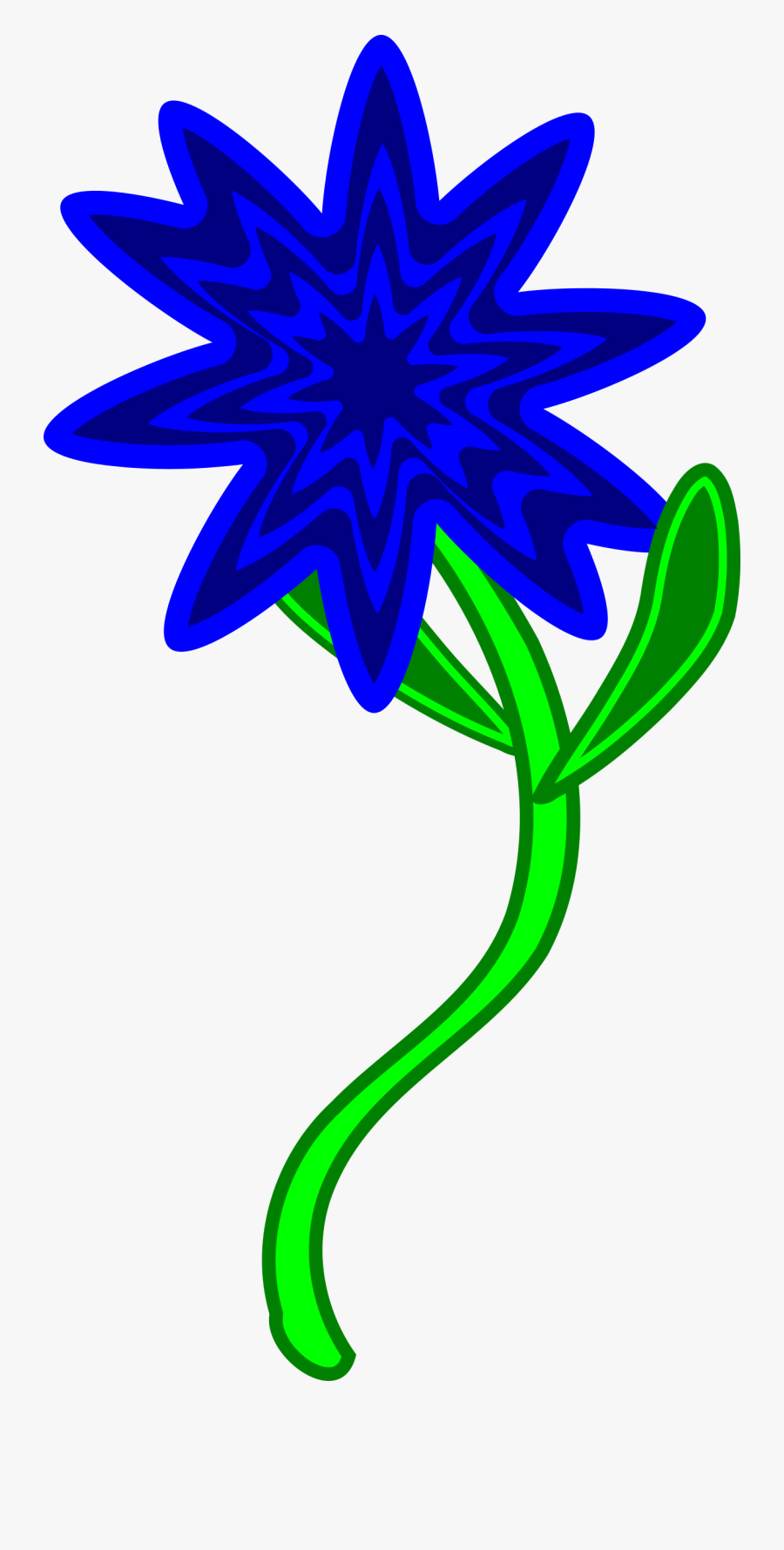 Triptastic Blue Flower - Clip Art, Transparent Clipart