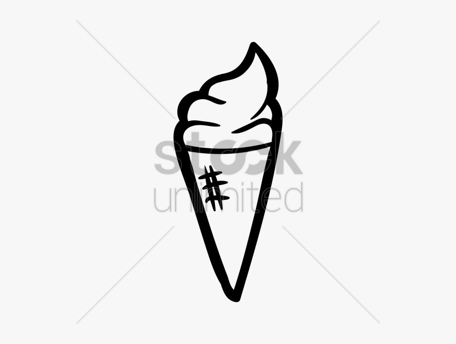 Ice Cream Cone Vector Image, Transparent Clipart
