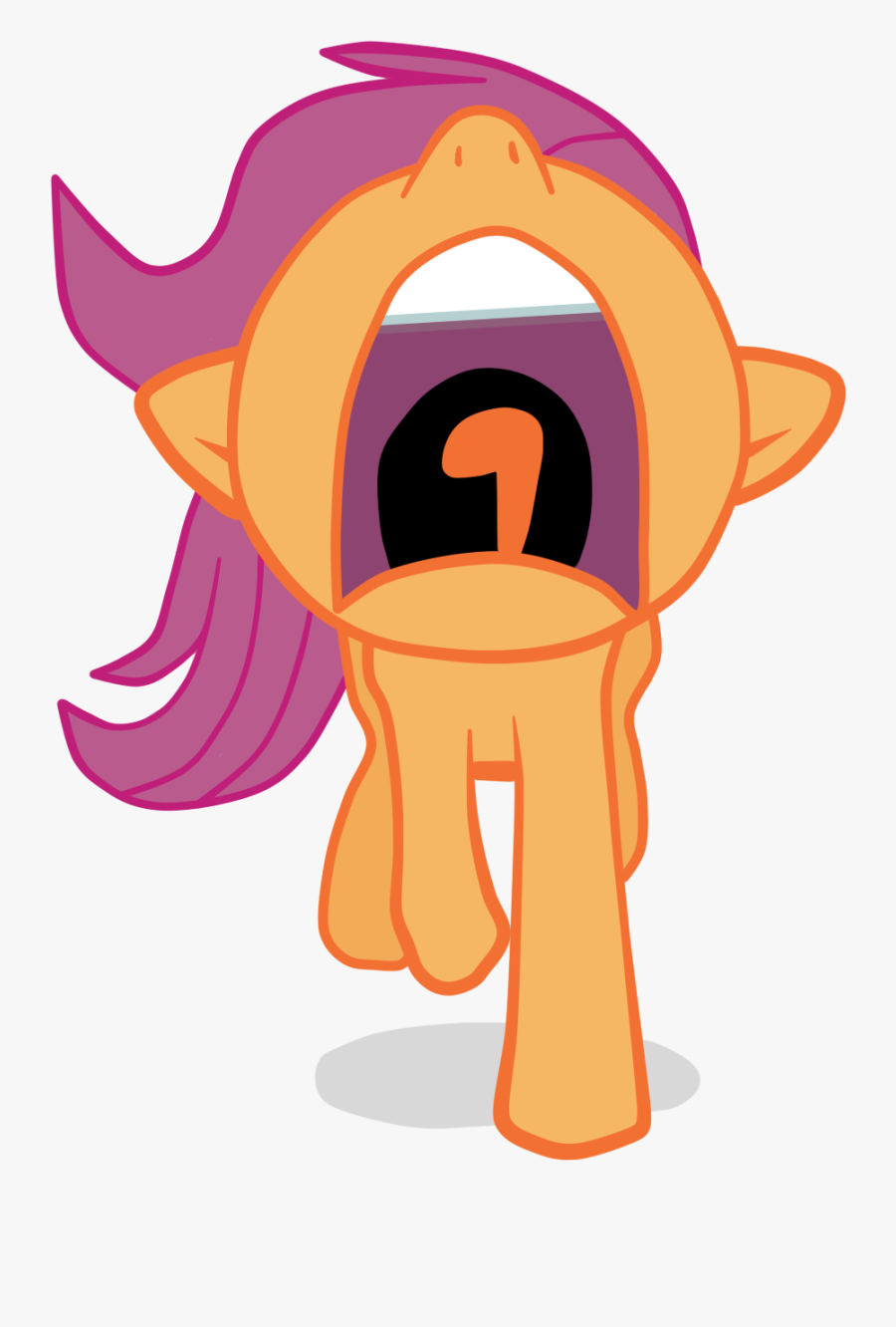 My Little Pony Scootaloo Scream, Transparent Clipart