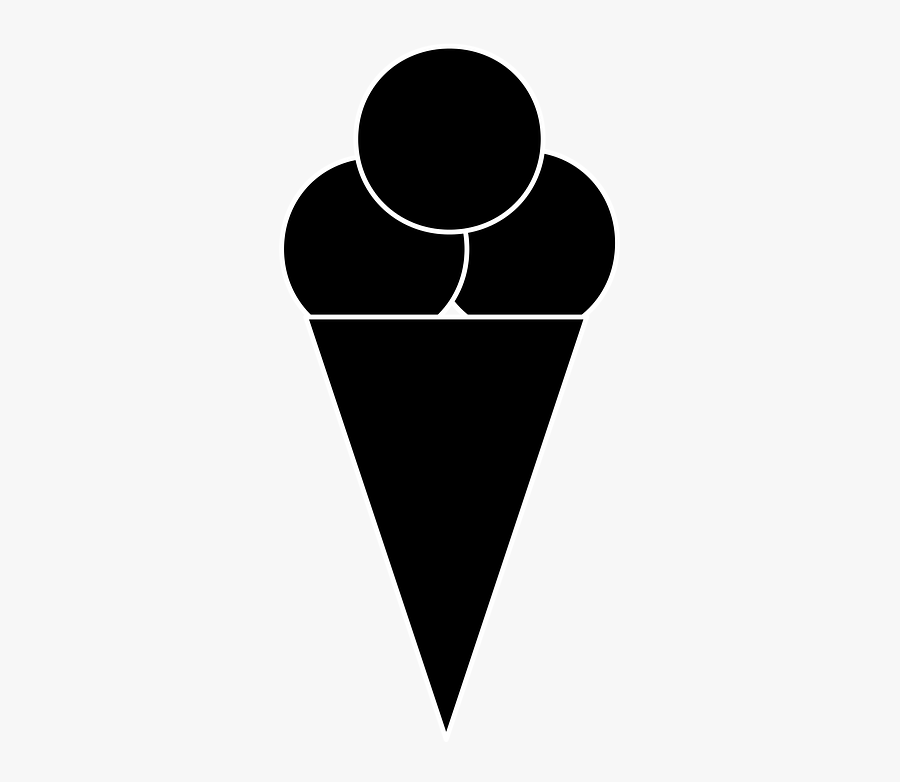 Ice Symbol, Ice Cream, Symbol, Icon, Icons, Flat, White - Simbol Ais Krim, Transparent Clipart