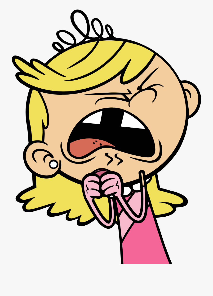 Lola Loud Yelling - Lola And Lily Loud, Transparent Clipart
