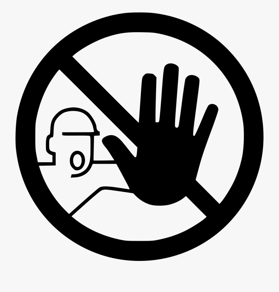 Yelling Discremenation - No Trespassing Symbol, Transparent Clipart