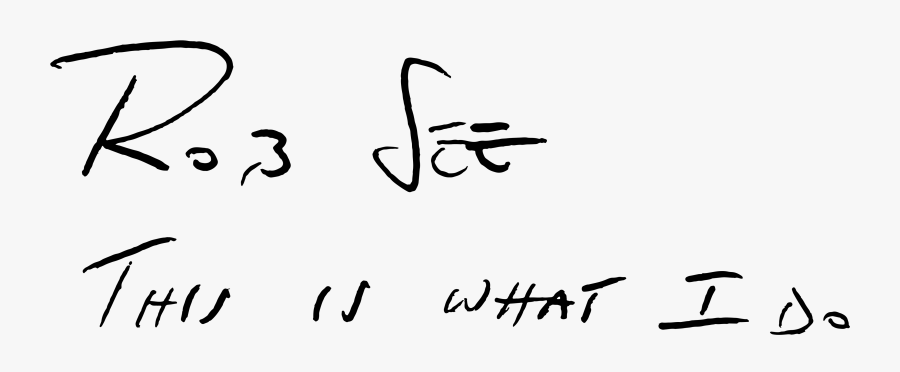 Robert See - Calligraphy, Transparent Clipart