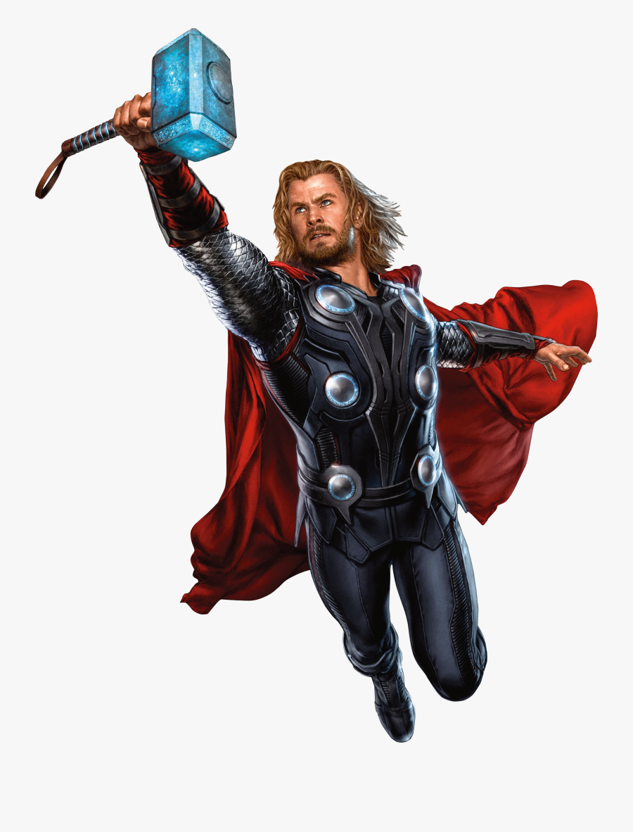 Transparent Thor Hammer Clipart - Avengers Thor Png, Transparent Clipart