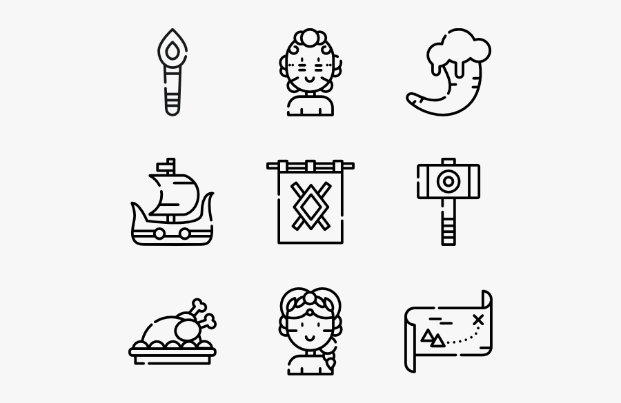 Viking - Plumb Icon, Transparent Clipart