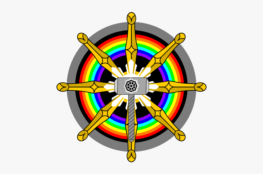 File - Thor"s Hammer - Svg - Buddhist Symbol, Transparent Clipart