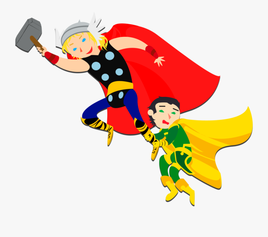 Thor And Loki Fanart Kid, Transparent Clipart