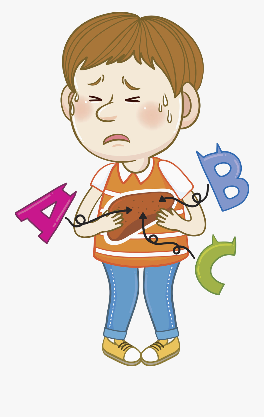 Hepatitis Liver Cancer Symptom Fatty Cirrhosis Man - Hepatitis Clipart, Transparent Clipart