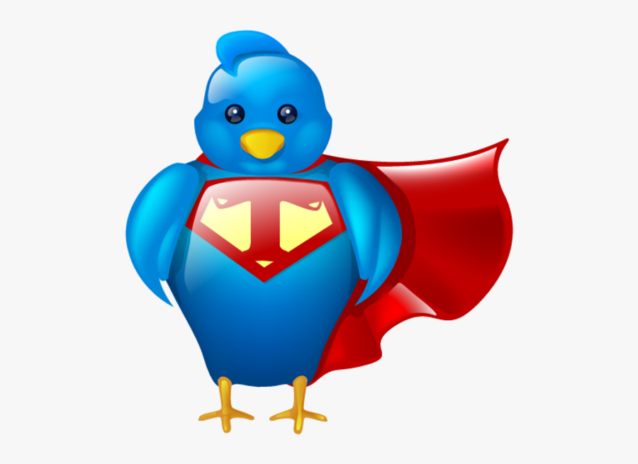 Super Twitter - Super Bird Clip Art, Transparent Clipart