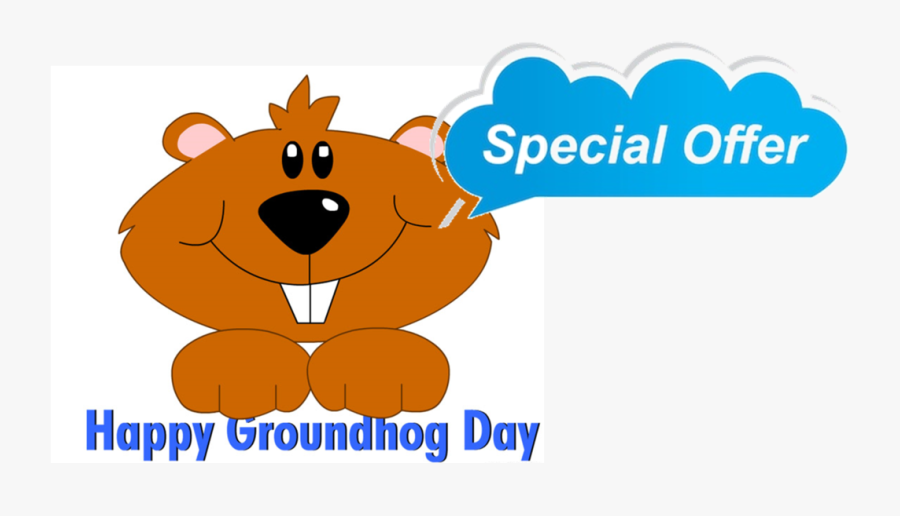 Groundhog Day - Cartoon, Transparent Clipart