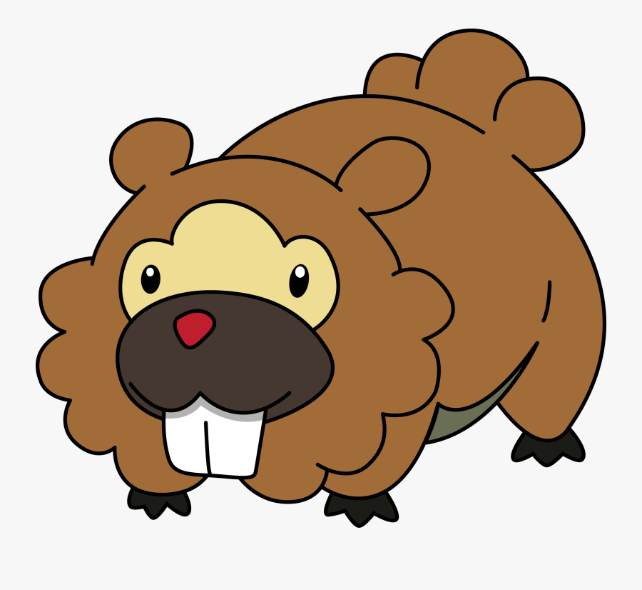 Cartoon,clip Bear,graphics - Bidoof Pokemon, Transparent Clipart