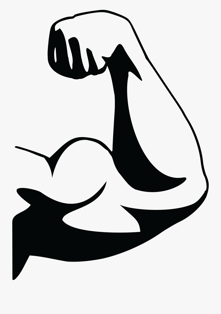 Clip Art Muscles Clipart Black And White - Biceps Clipart, Transparent Clipart