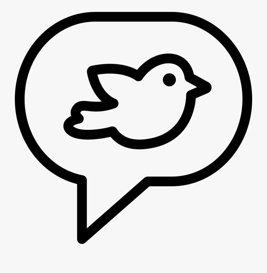 Thin Tweet Message Twitter - Twitter Message Icon Png, Transparent Clipart
