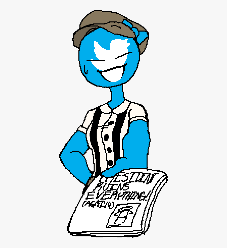 Social Media Humanized Twitter, Transparent Clipart