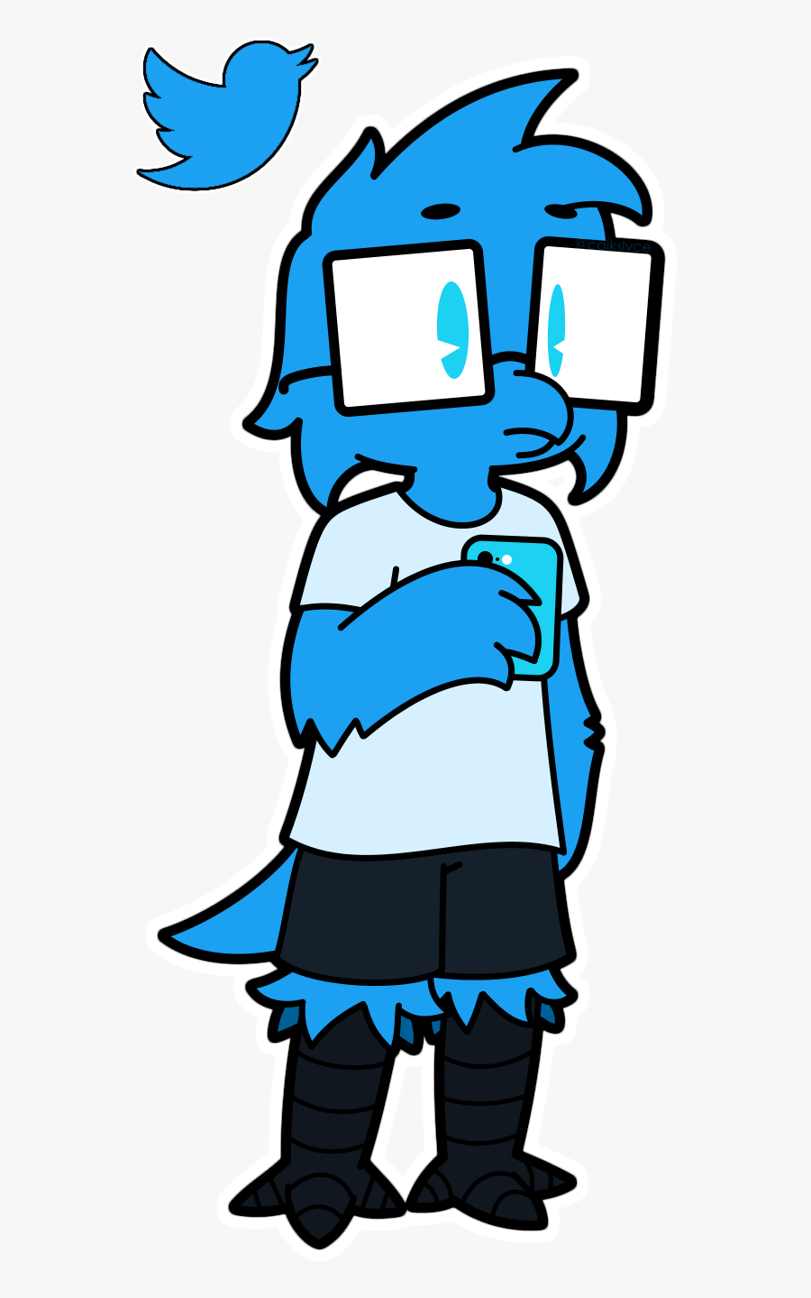 Larry The Twitter Bird - Cartoon, Transparent Clipart