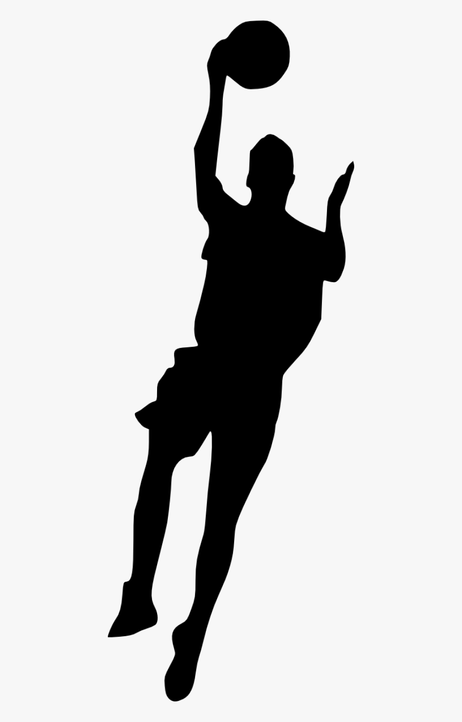 19 Basketball Player Silhouette - Basketball Player Silhouette Png, Transparent Clipart