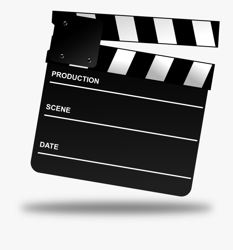 Movie Clapper Board - Movie Clapper Board Gif, Transparent Clipart