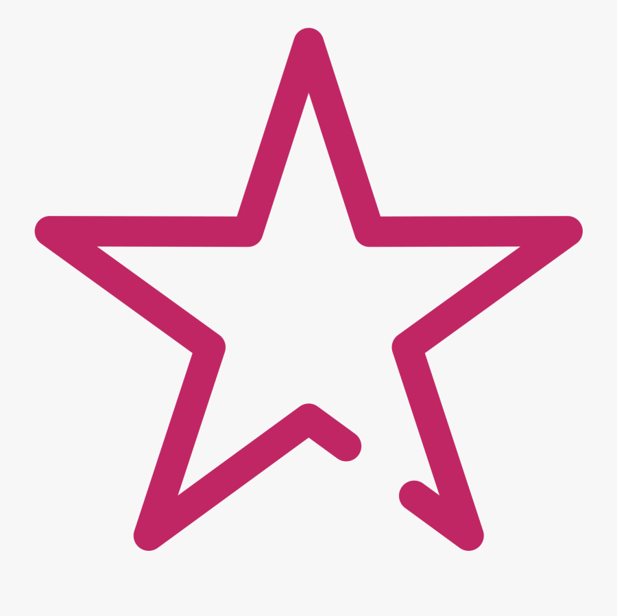 Discipline Muscles - Vector Star Outline Png, Transparent Clipart