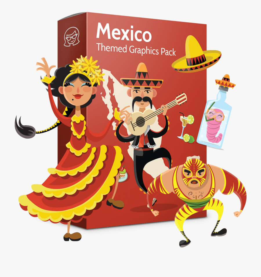 Vector Mexican Collection Hola - Cartoon, Transparent Clipart