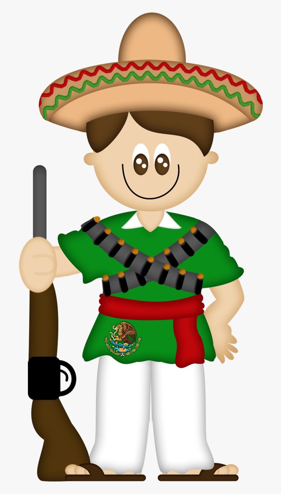 Maracas Clipart Mexicana - 16 De Septiembre Caricatura, Transparent Clipart