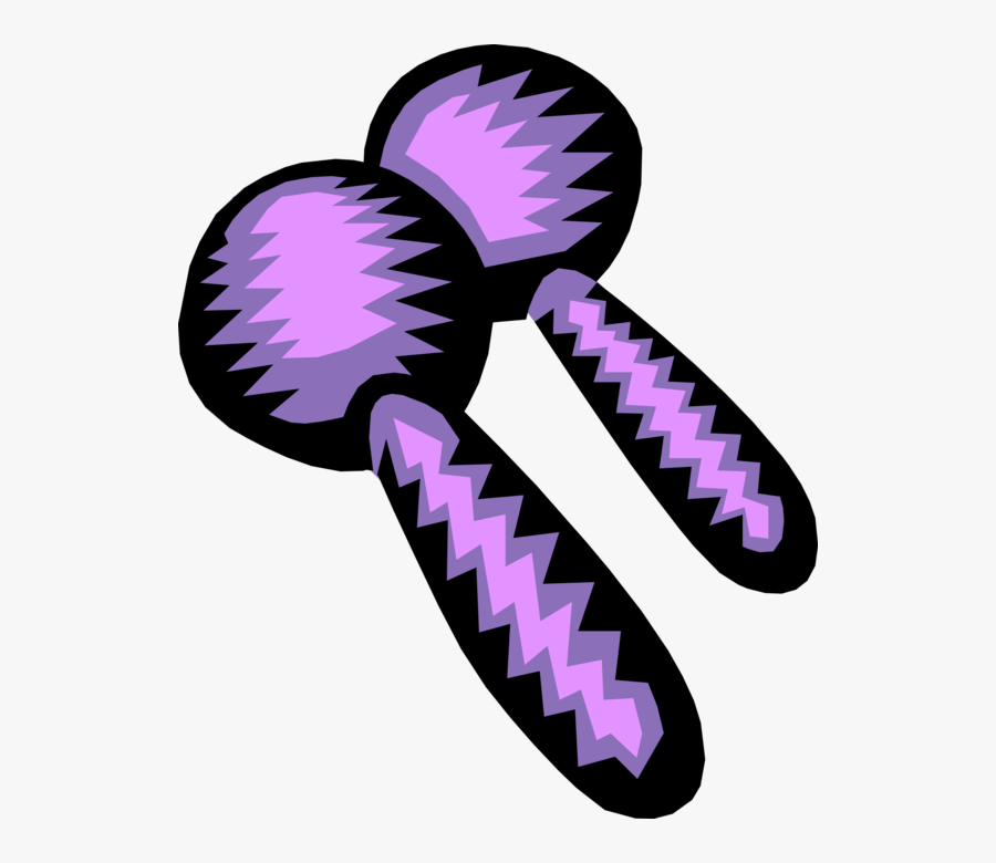 Vector Illustration Of Latin Music Maracas Or Rumba, Transparent Clipart