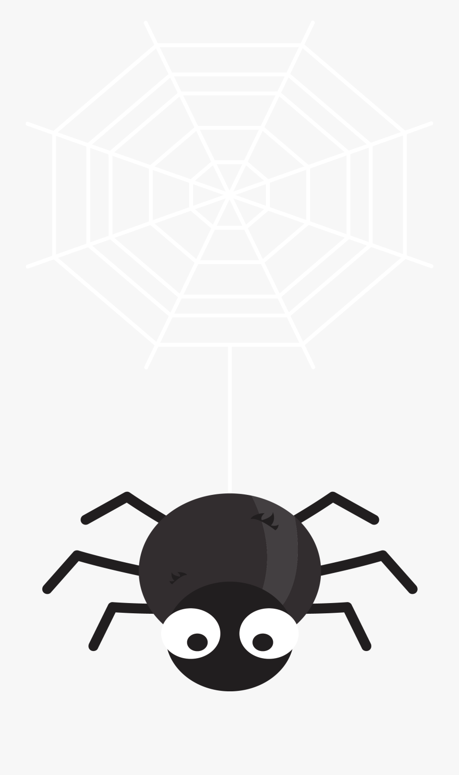 Spider Euclidean Vector Black And White - Spider, Transparent Clipart