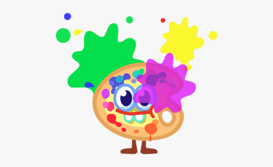 Splat The Abstract Artist With Paint Splatters - Bodge Moshling, Transparent Clipart