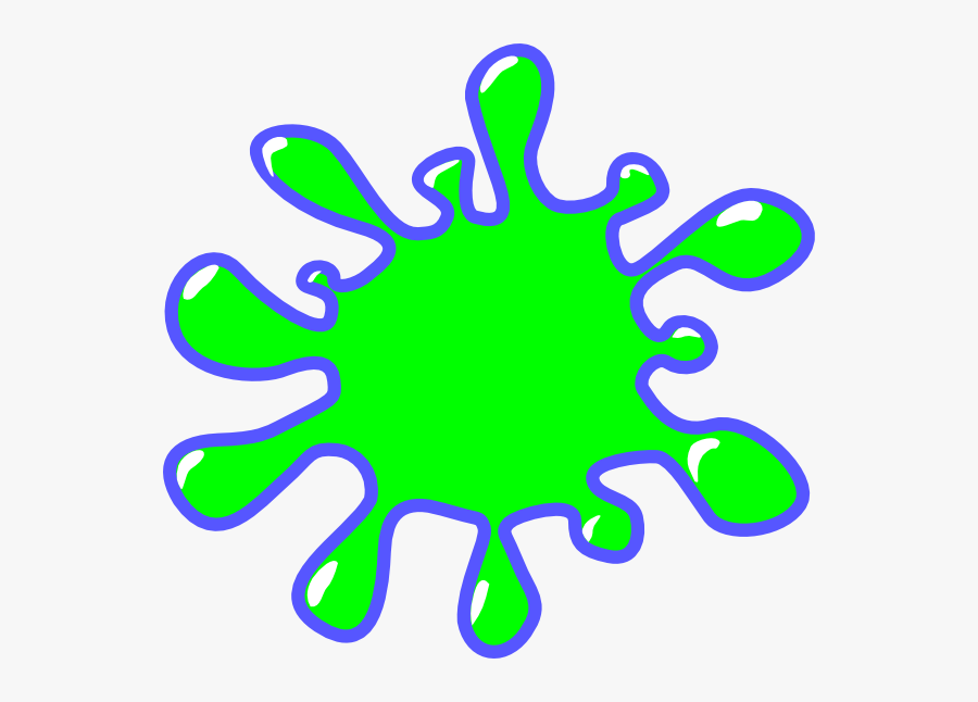Green Splatter Clip Art - Paint Splatter Cartoon, Transparent Clipart