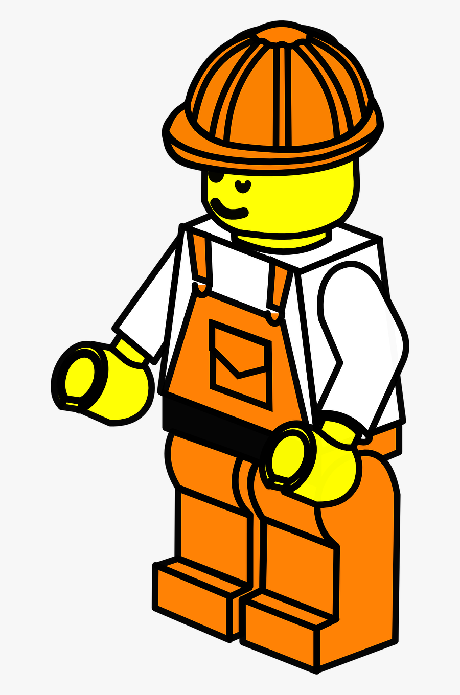 Lego Toy Man Free Picture - Construction Worker Clipart, Transparent Clipart