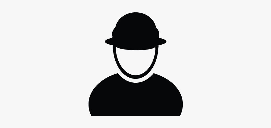 Construction Workers, Avatar, Contractor, Man, Person, - User Icon White Background, Transparent Clipart