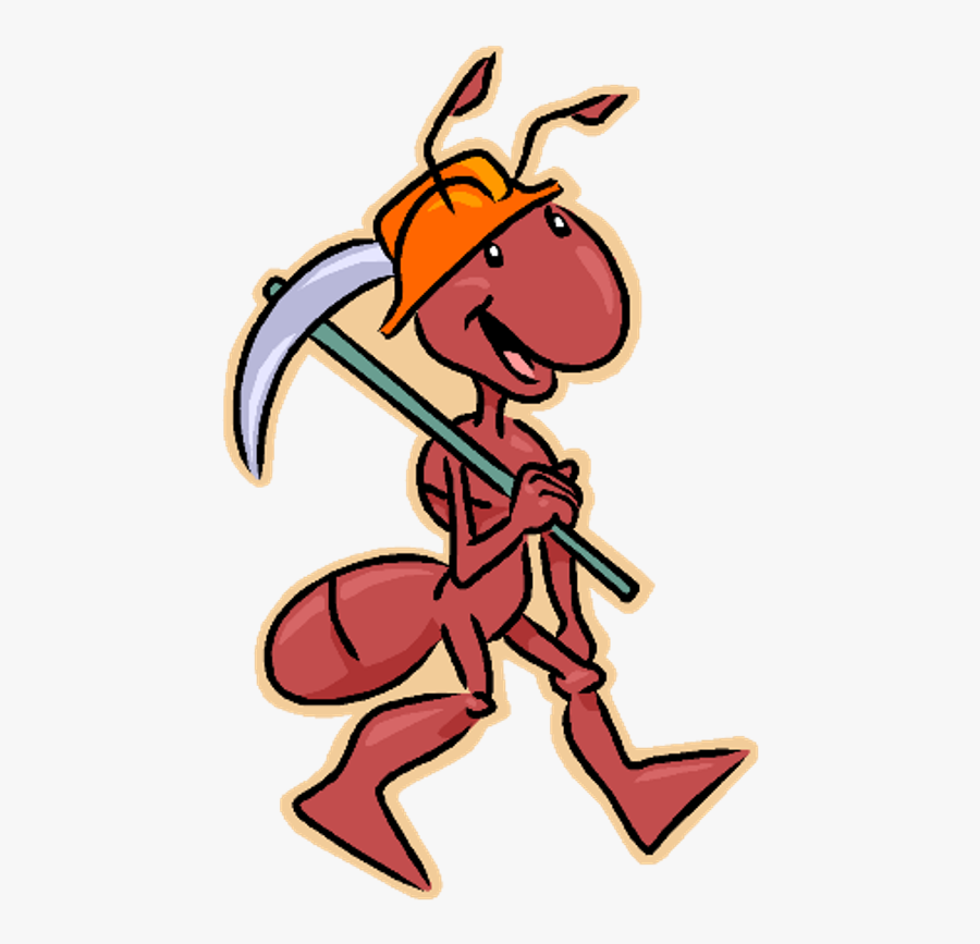 Vector Illustration Of Construction Worker Ant Insect - Worker Ant Clip Art, Transparent Clipart