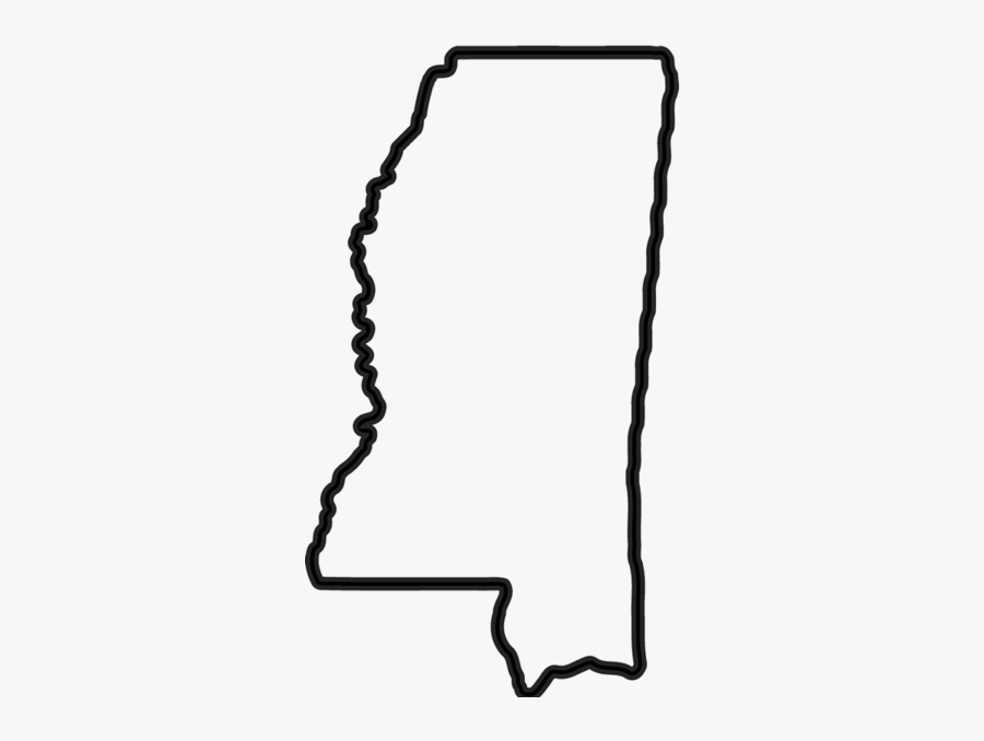 Mississippi Outline Rubber Stamp - State Of Mississippi Outline Png, Transparent Clipart