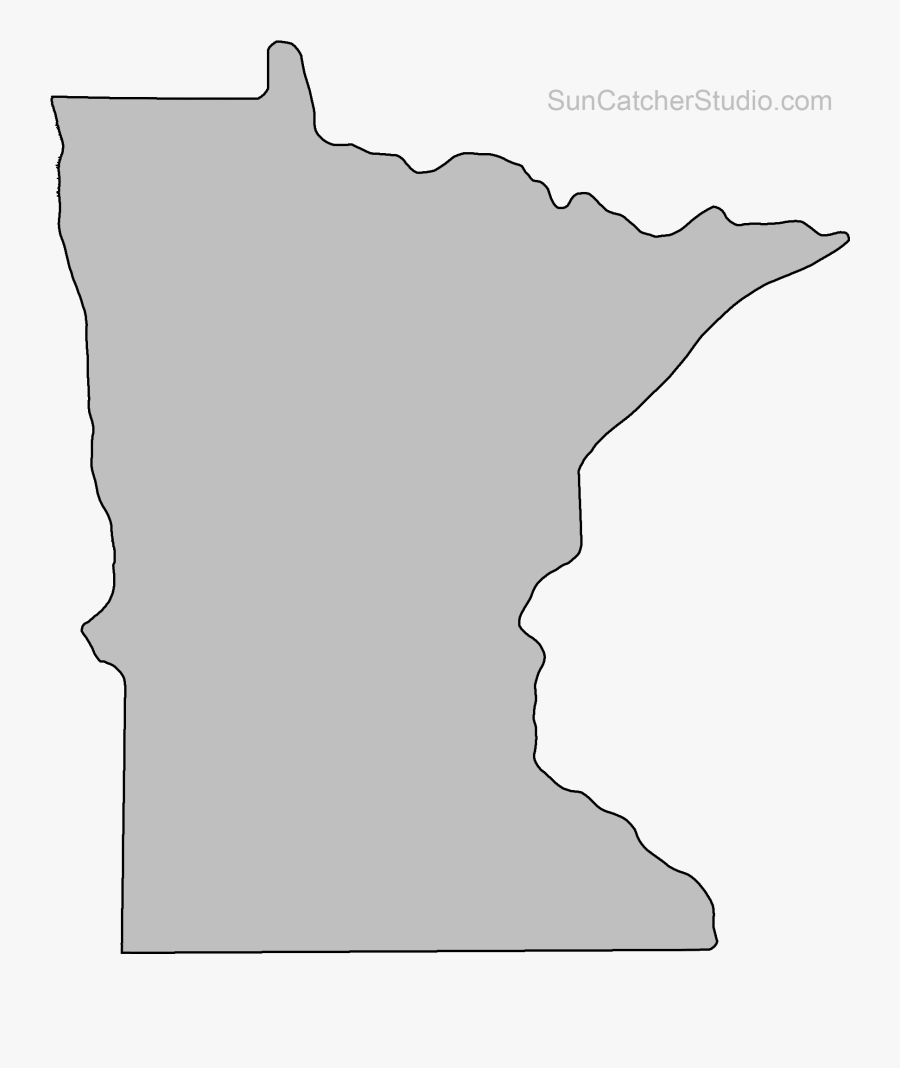Minnesota State Outline Png, Transparent Clipart