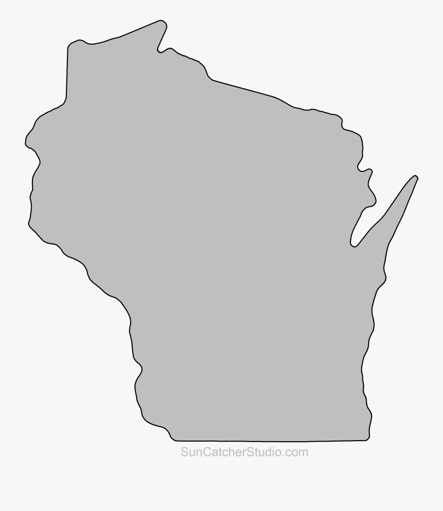 Wisconsin State Outline Png, Transparent Clipart