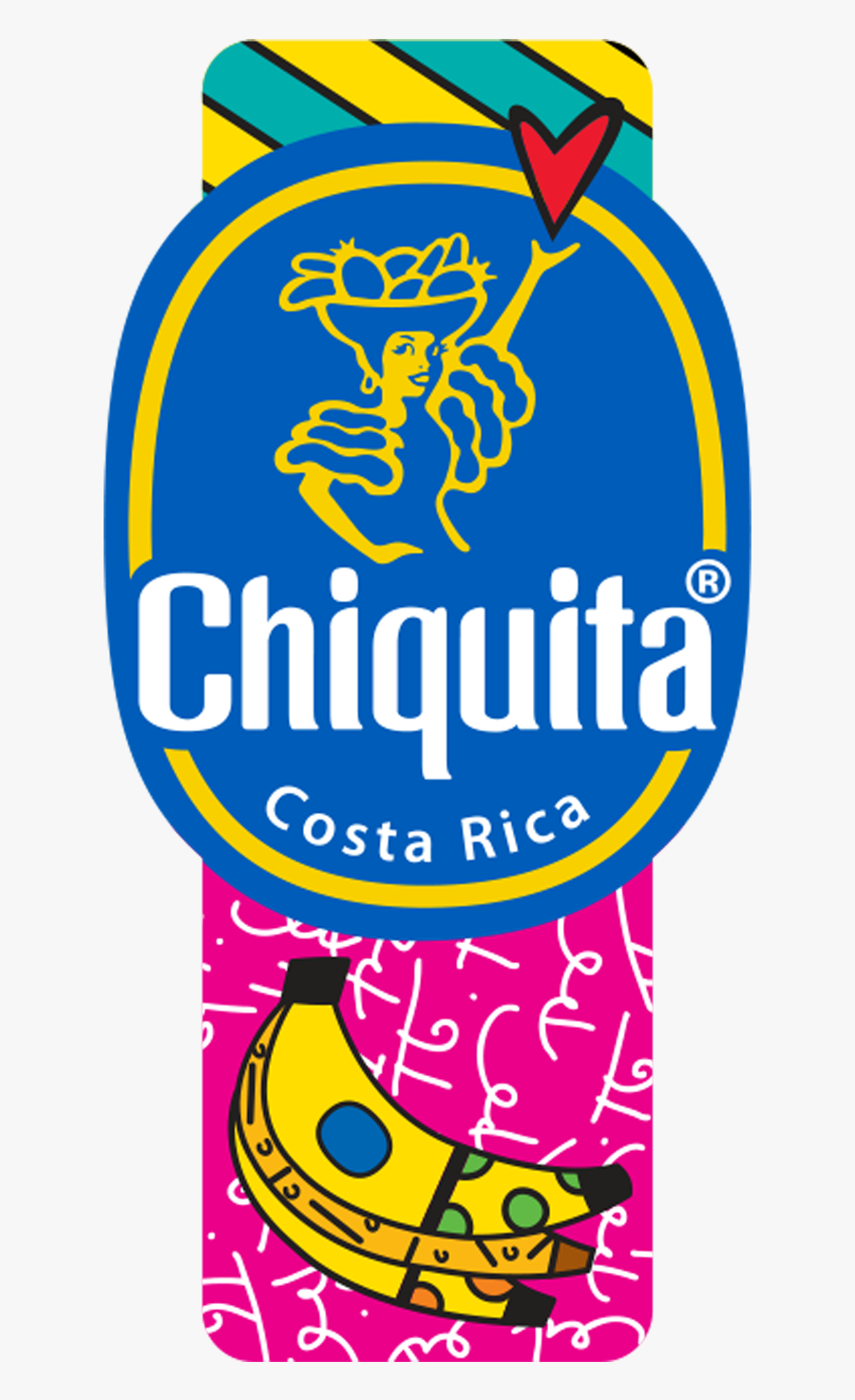 Blue Sticker Chiquita Et Stickers For Bikes Free Download - Chiquita Banana Sticker, Transparent Clipart