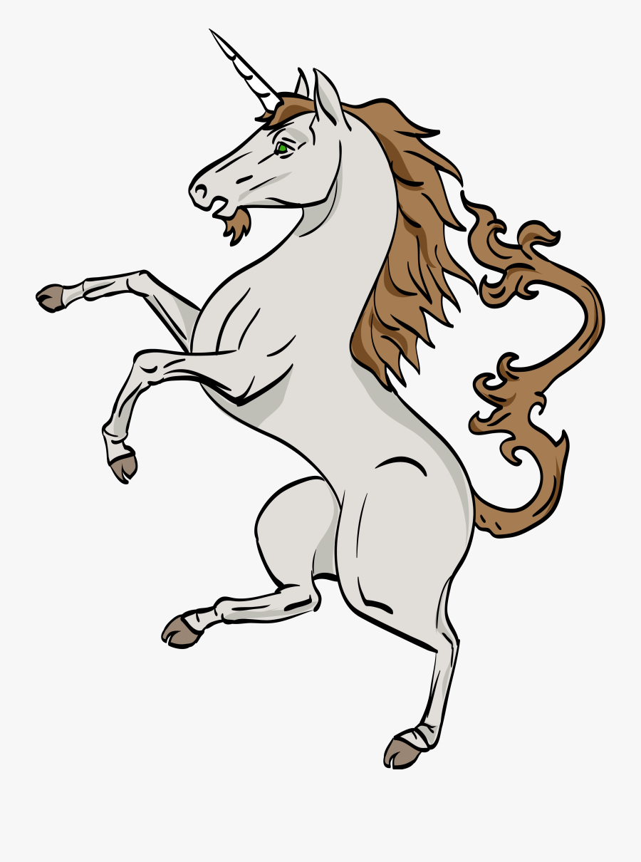 Unicorn - Coat Of Arms Symbols Unicorn, Transparent Clipart
