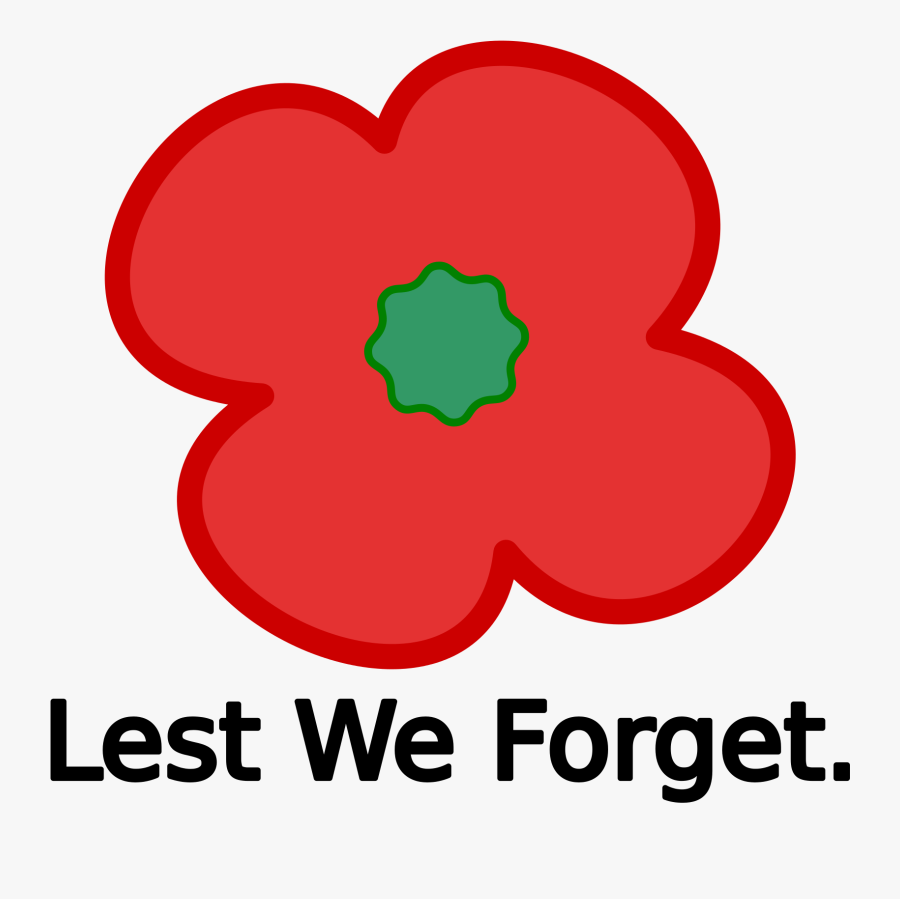 Remembrance Day Poppy Cartoon, Transparent Clipart