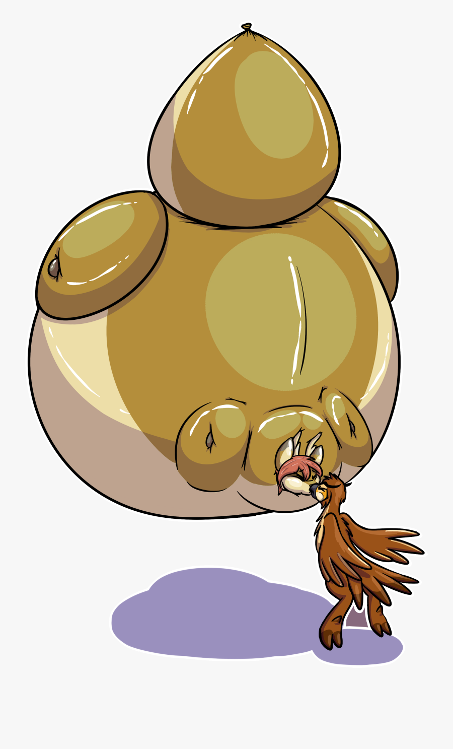 [comm] Them Powerful Birb Lungs - Cartoon, Transparent Clipart