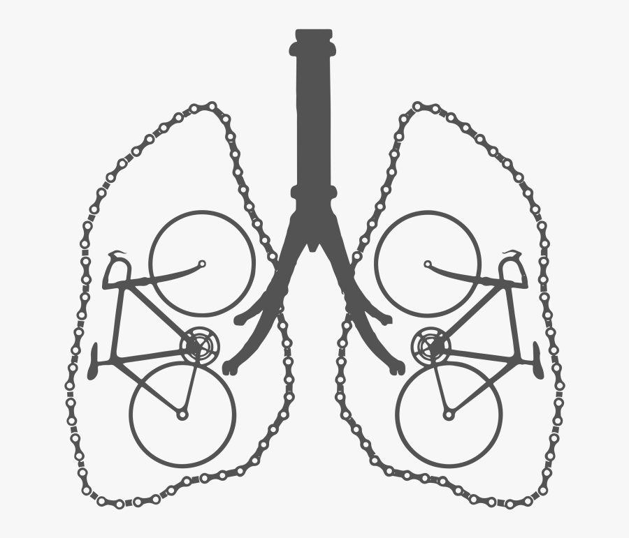Bike Lungs, Transparent Clipart