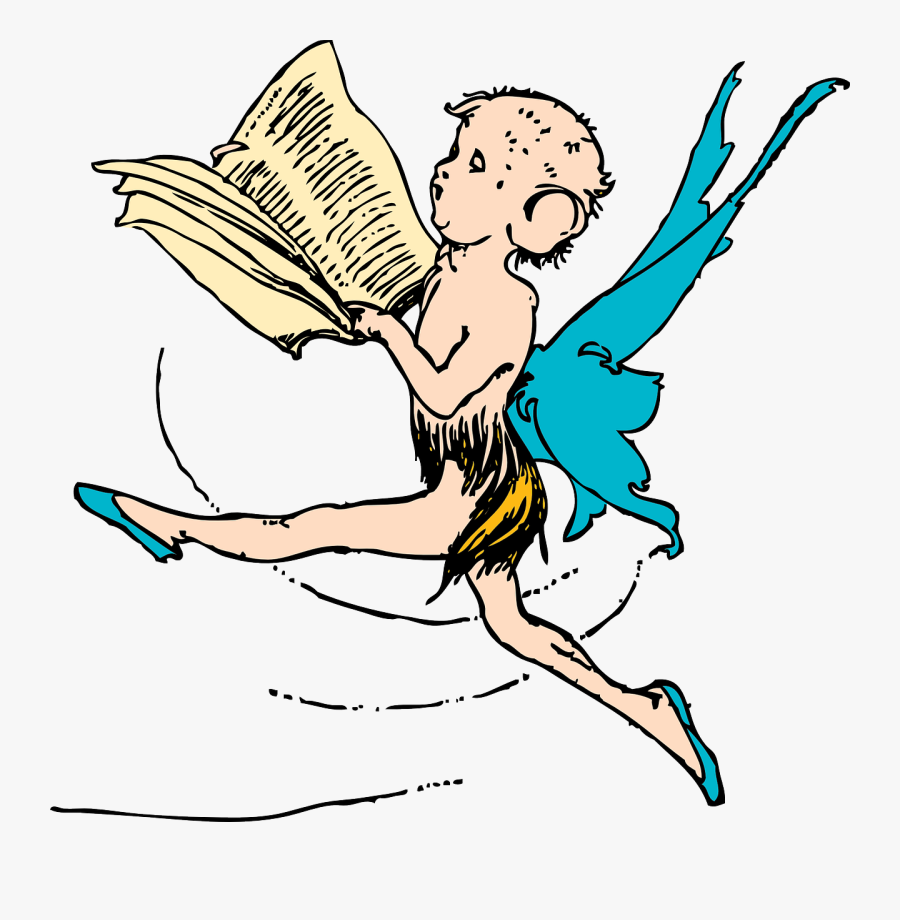 Brownie Elf Book Free Picture - Fairy Elf Puck Transparent Png, Transparent Clipart