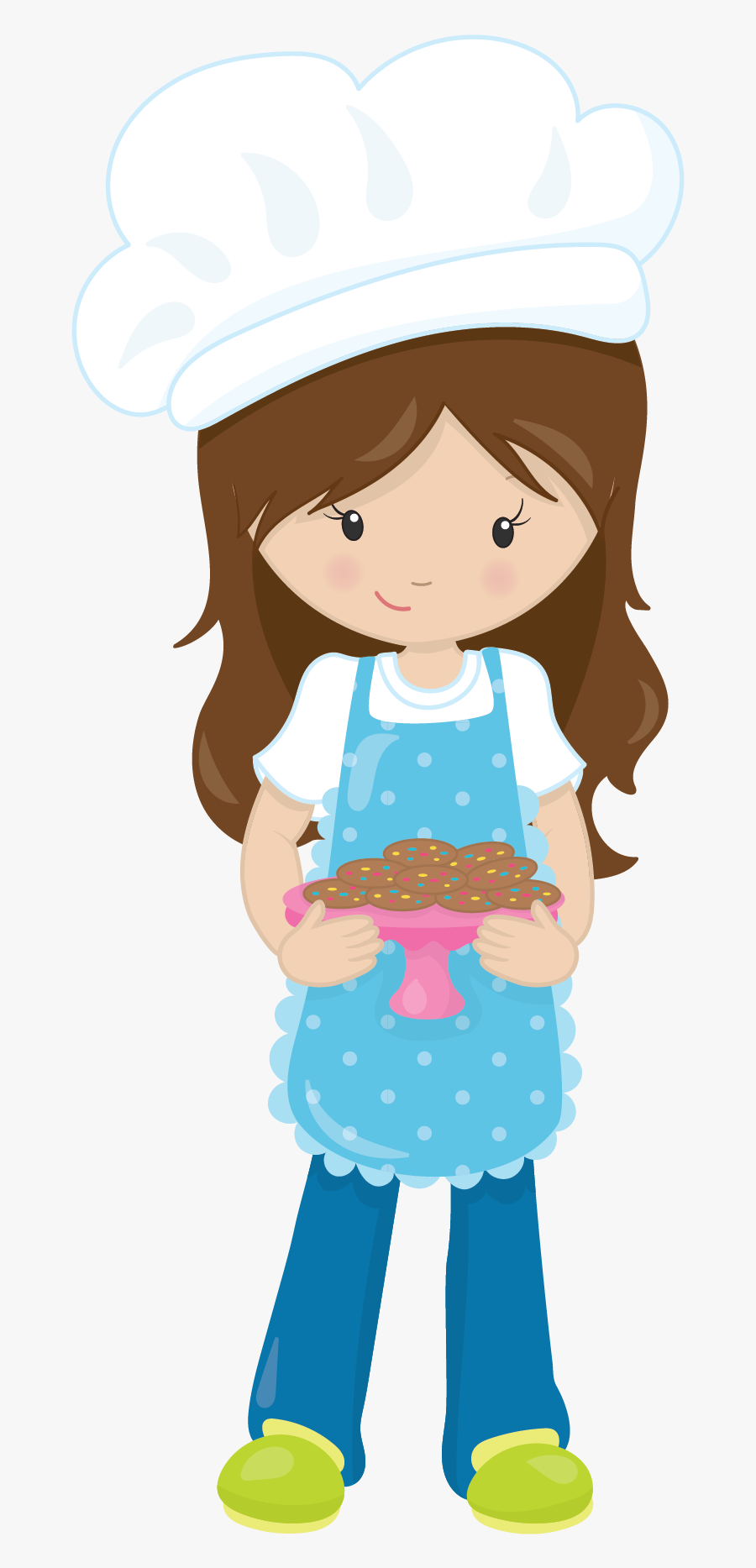 Girl Bakers-23 - Cartoon, Transparent Clipart